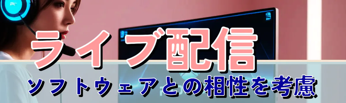 ライブ配信ソフトウェアとの相性を考慮