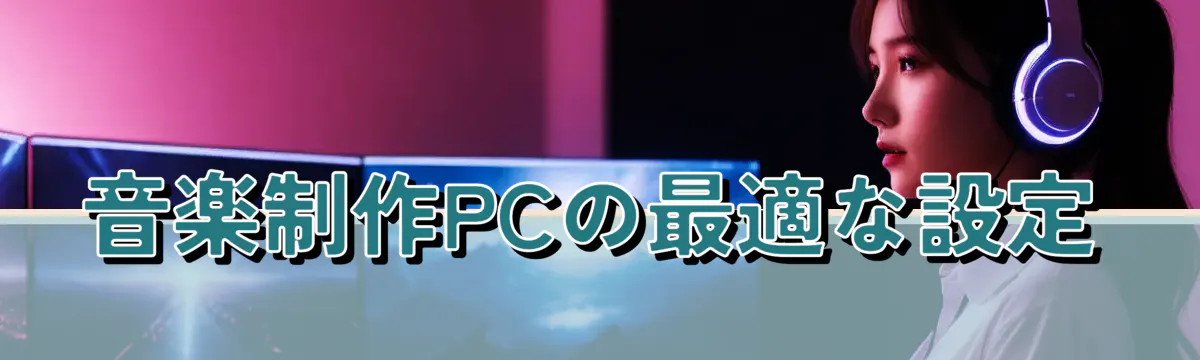 音楽制作PCの最適な設定