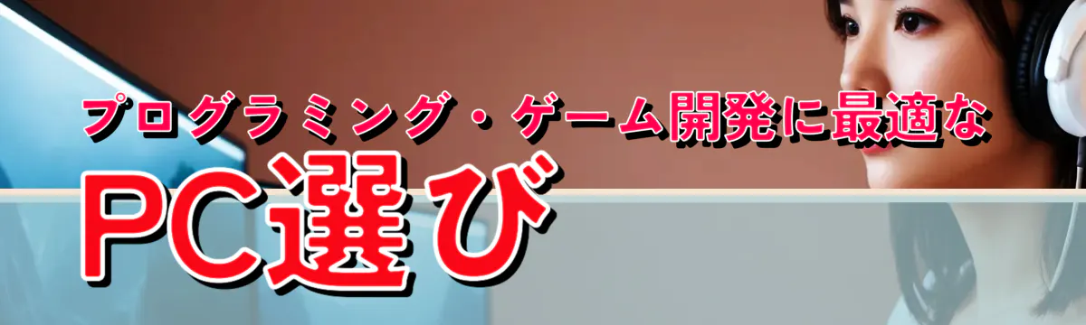 プログラミング・ゲーム開発に最適なPC選び