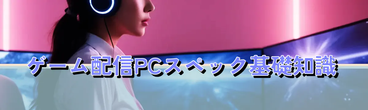 ゲーム配信PCスペック基礎知識