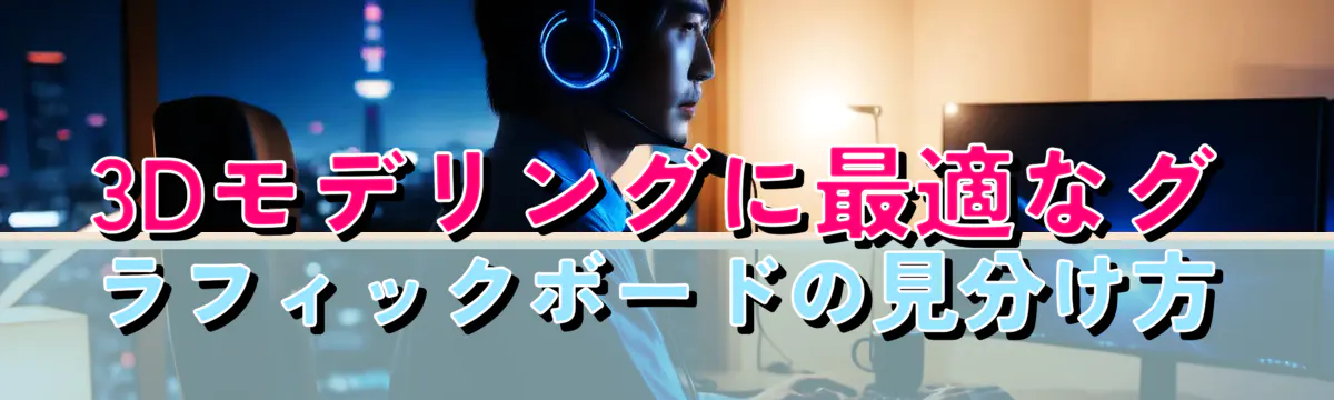 3Dモデリングに最適なグラフィックボードの見分け方