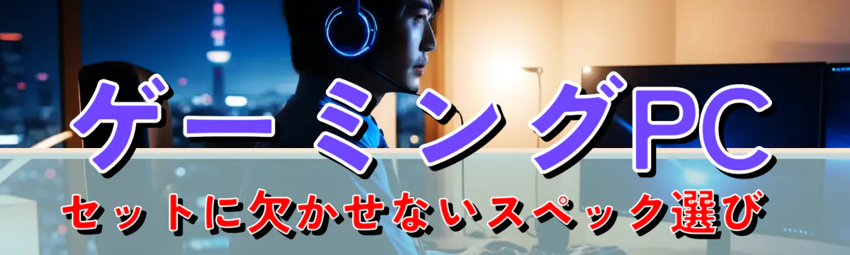 ゲーミングPCセットに欠かせないスペック選び