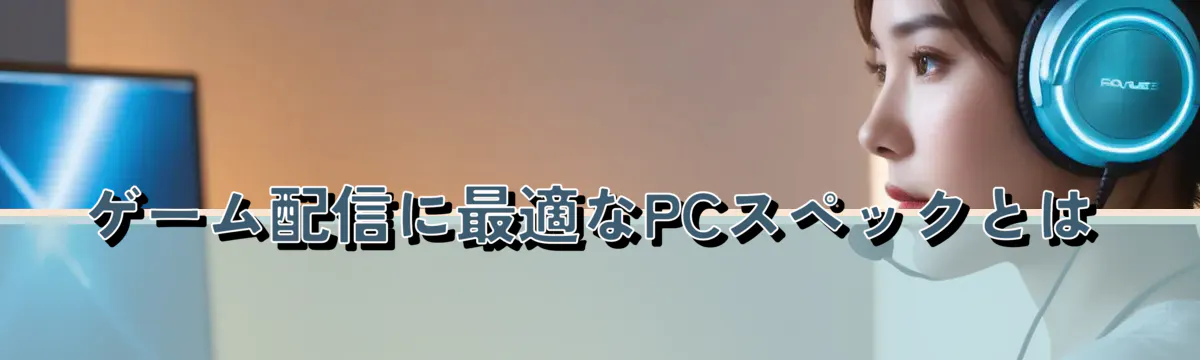 ゲーム配信に最適なPCスペックとは
