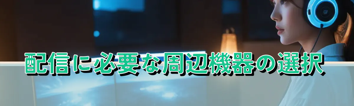 配信に必要な周辺機器の選択