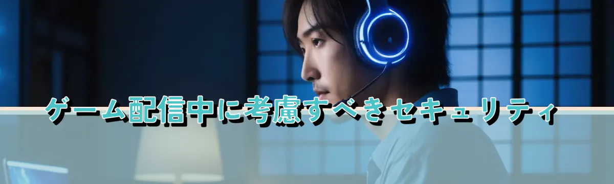 ゲーム配信中に考慮すべきセキュリティ