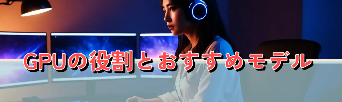 GPUの役割とおすすめモデル