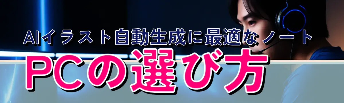 AIイラスト自動生成に最適なノートPCの選び方