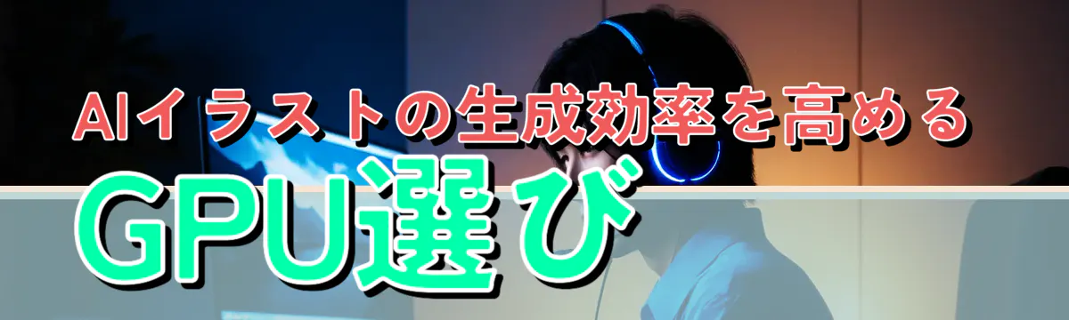 AIイラストの生成効率を高めるGPU選び