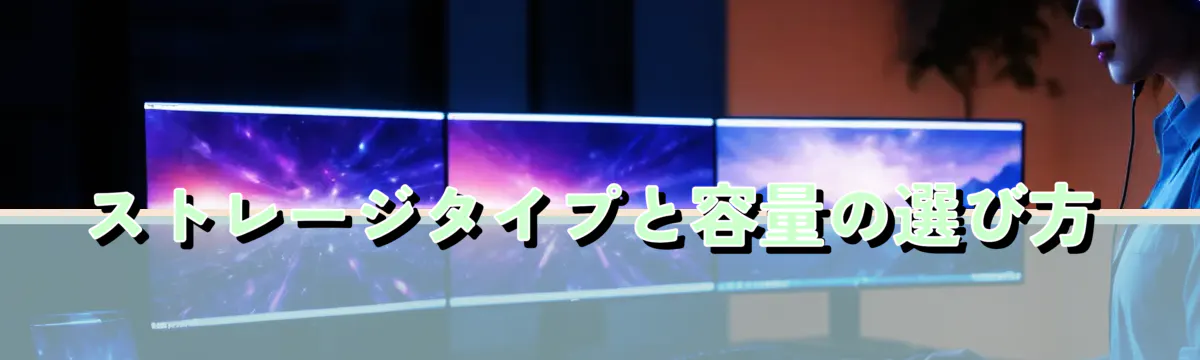 ストレージタイプと容量の選び方
