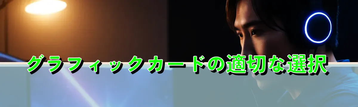 グラフィックカードの適切な選択
