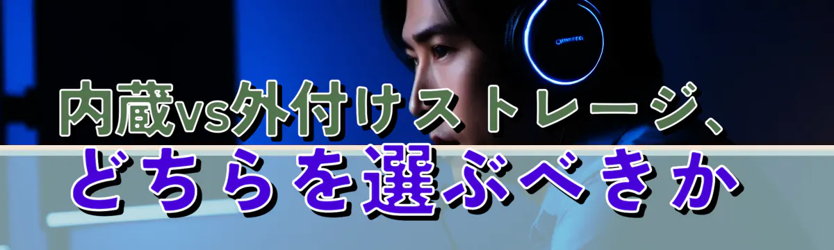 内蔵vs外付けストレージ、どちらを選ぶべきか 
