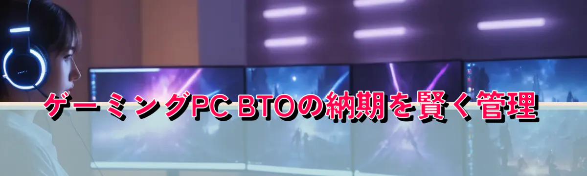 ゲーミングPC BTOの納期を賢く管理