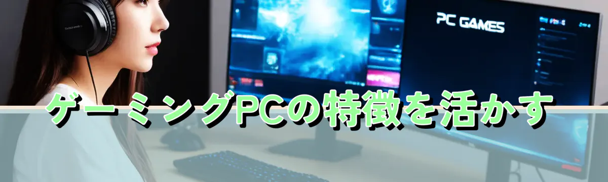 ゲーミングPCの特徴を活かす
