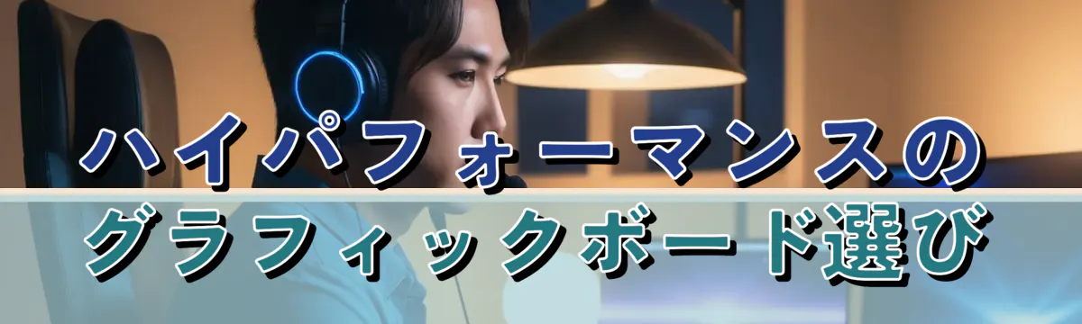 ハイパフォーマンスのグラフィックボード選び