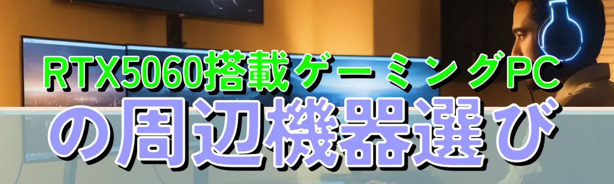 RTX5060搭載ゲーミングPCの周辺機器選び