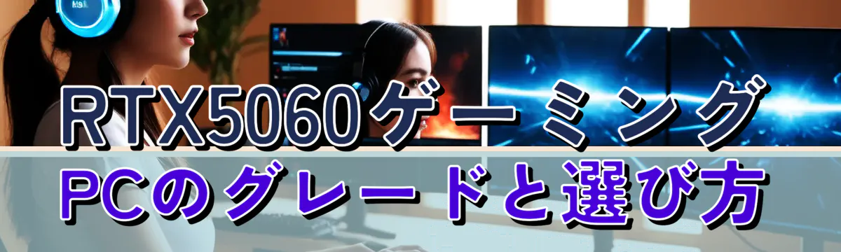 RTX5060ゲーミングPCのグレードと選び方
