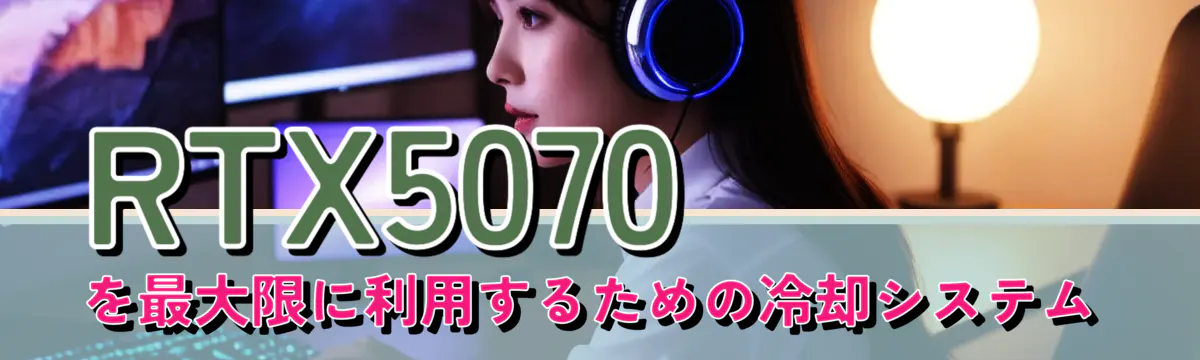 RTX5070を最大限に利用するための冷却システム
