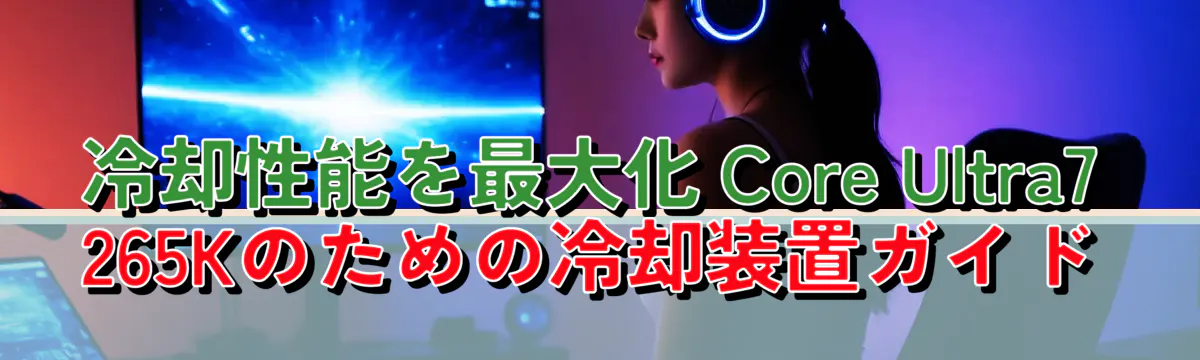 冷却性能を最大化 Core Ultra7 265Kのための冷却装置ガイド
