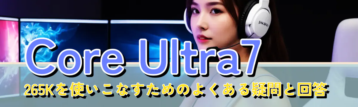 Core Ultra7 265Kを使いこなすためのよくある疑問と回答
