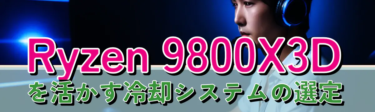 Ryzen 9800X3Dを活かす冷却システムの選定