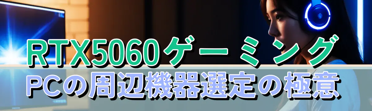 RTX5060ゲーミングPCの周辺機器選定の極意
