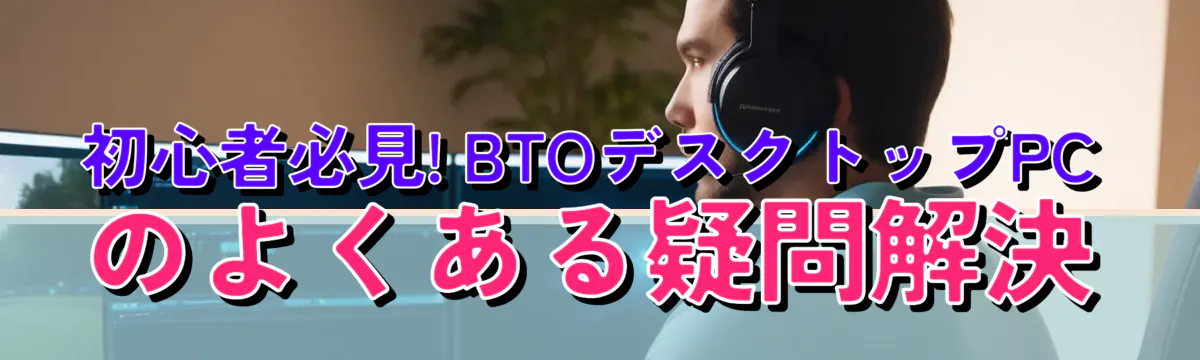 初心者必見! BTOデスクトップPCのよくある疑問解決