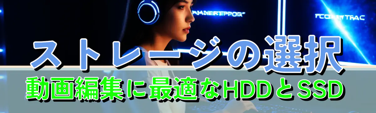 ストレージの選択 動画編集に最適なHDDとSSD