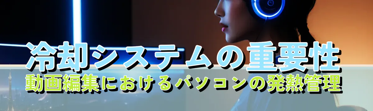 冷却システムの重要性 動画編集におけるパソコンの発熱管理