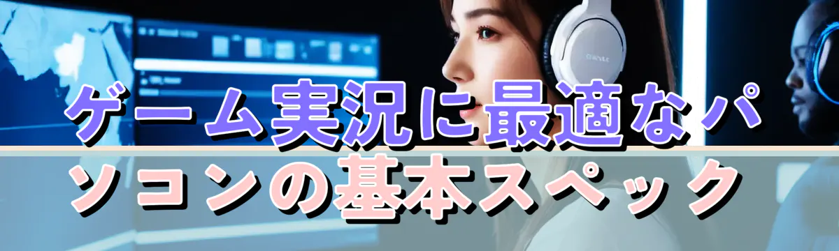 ゲーム実況に最適なパソコンの基本スペック
