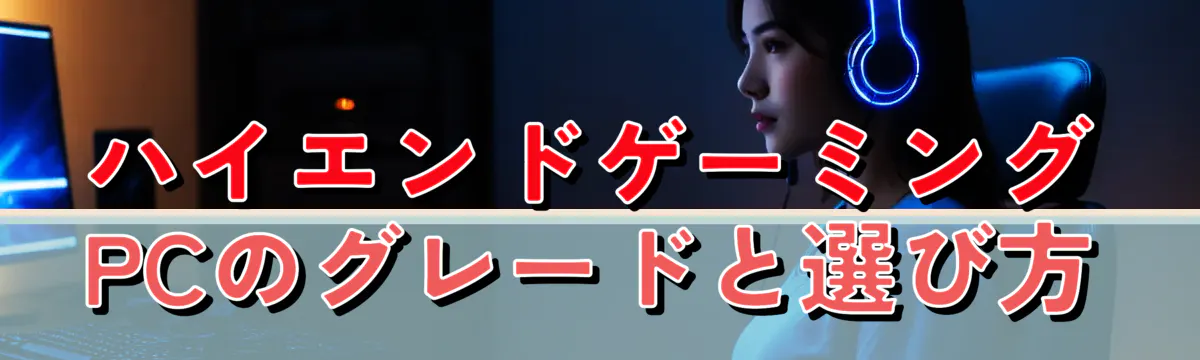 ハイエンドゲーミングPCのグレードと選び方