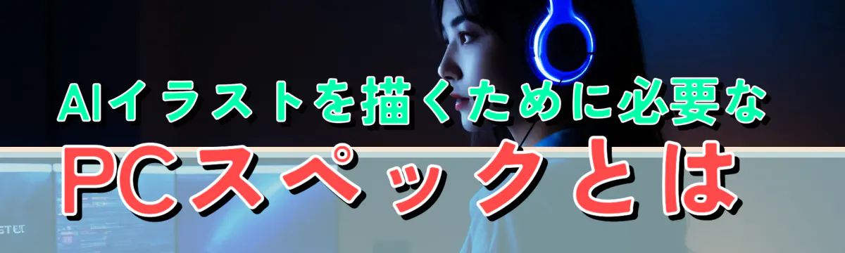 AIイラストを描くために必要なPCスペックとは 
