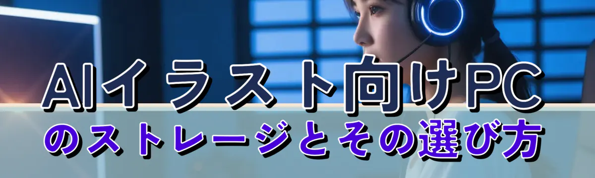 AIイラスト向けPCのストレージとその選び方