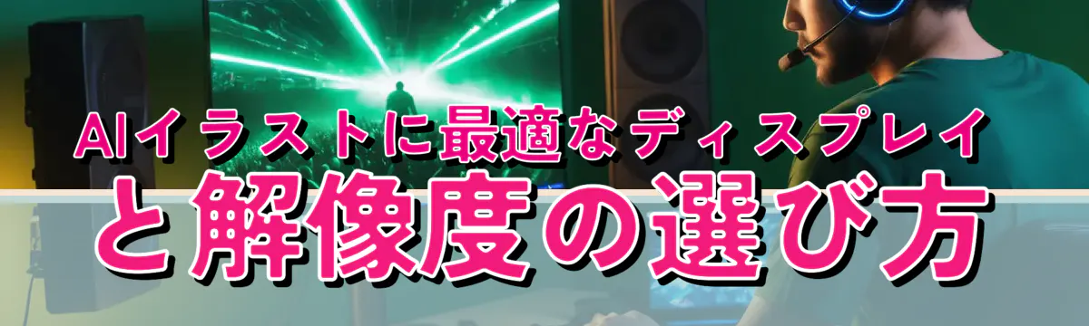 AIイラストに最適なディスプレイと解像度の選び方