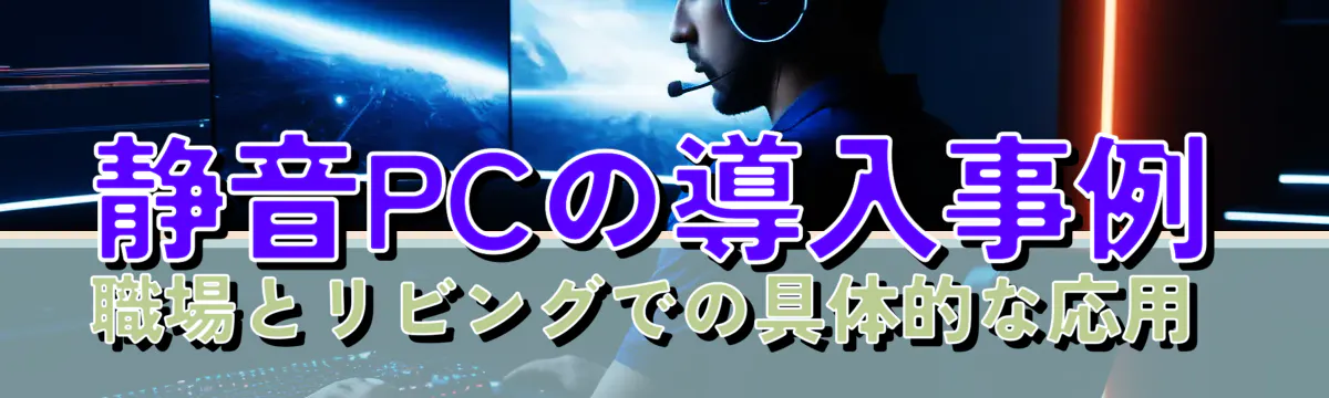 静音PCの導入事例 職場とリビングでの具体的な応用 
