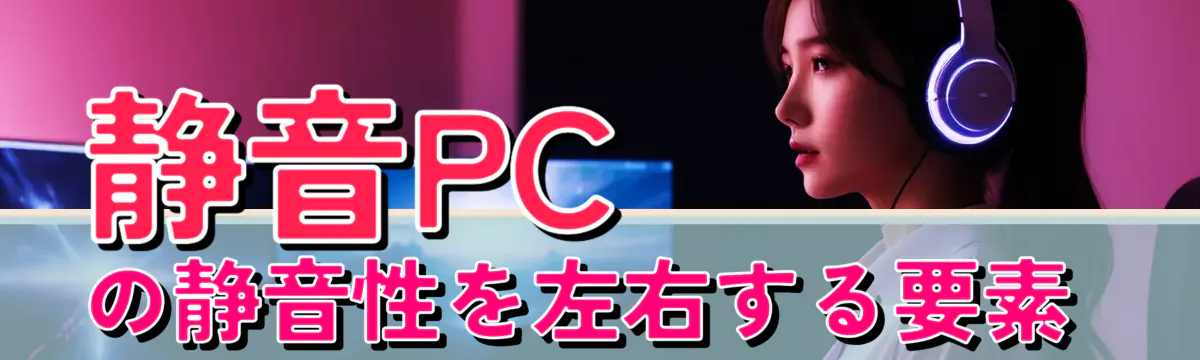 静音PCの静音性を左右する要素 
