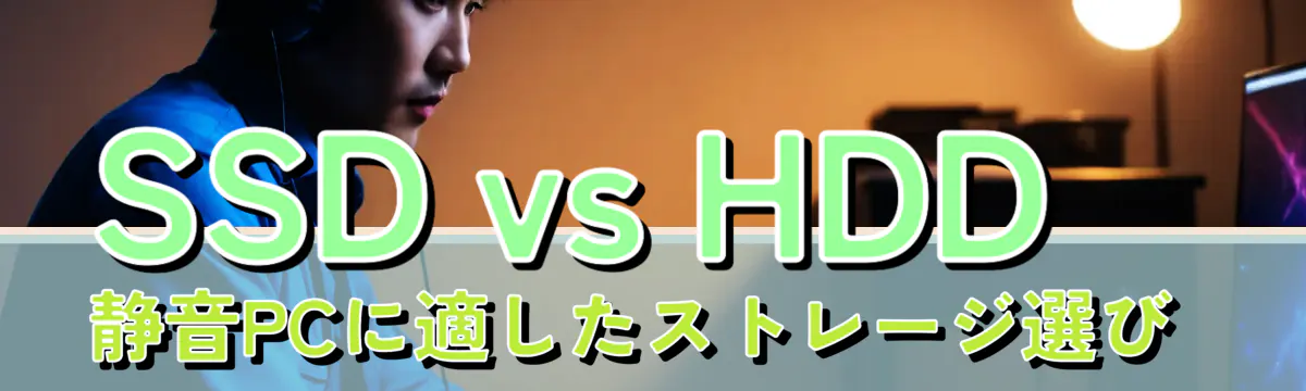 SSD vs HDD 静音PCに適したストレージ選び 
