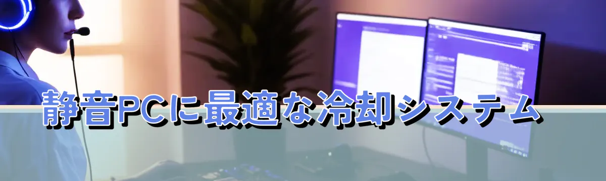 静音PCに最適な冷却システム 
