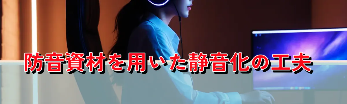 防音資材を用いた静音化の工夫 
