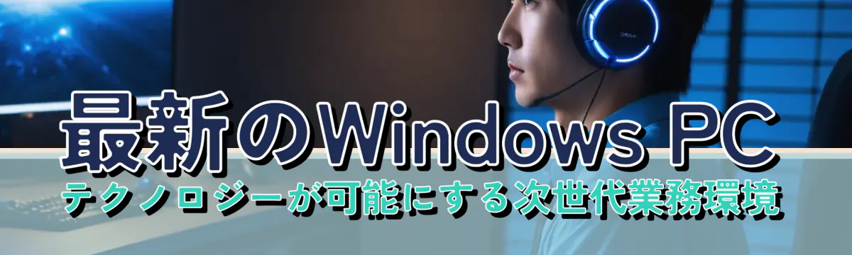 最新のWindows&nbsp;PCテクノロジーが可能にする次世代業務環境