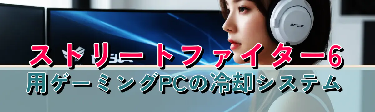 ストリートファイター6用ゲーミングPCの冷却システム
