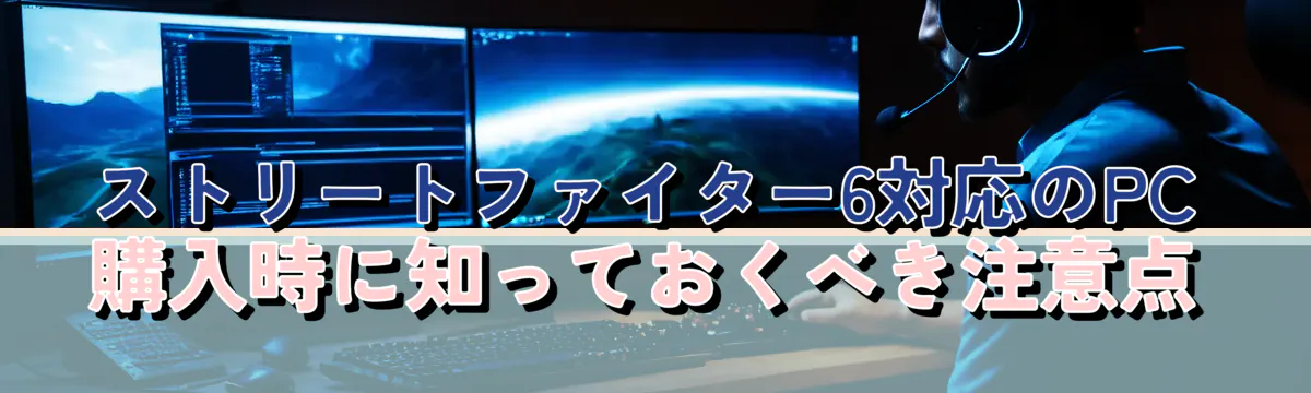 ストリートファイター6対応のPC購入時に知っておくべき注意点
