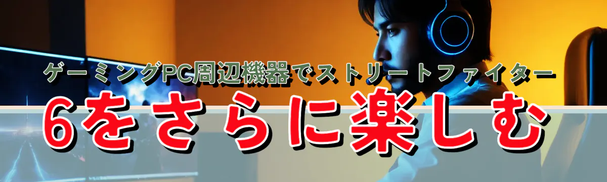 ゲーミングPC周辺機器でストリートファイター6をさらに楽しむ
