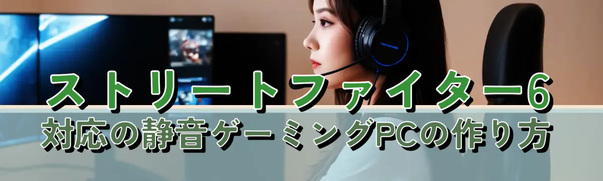 ストリートファイター6対応の静音ゲーミングPCの作り方
