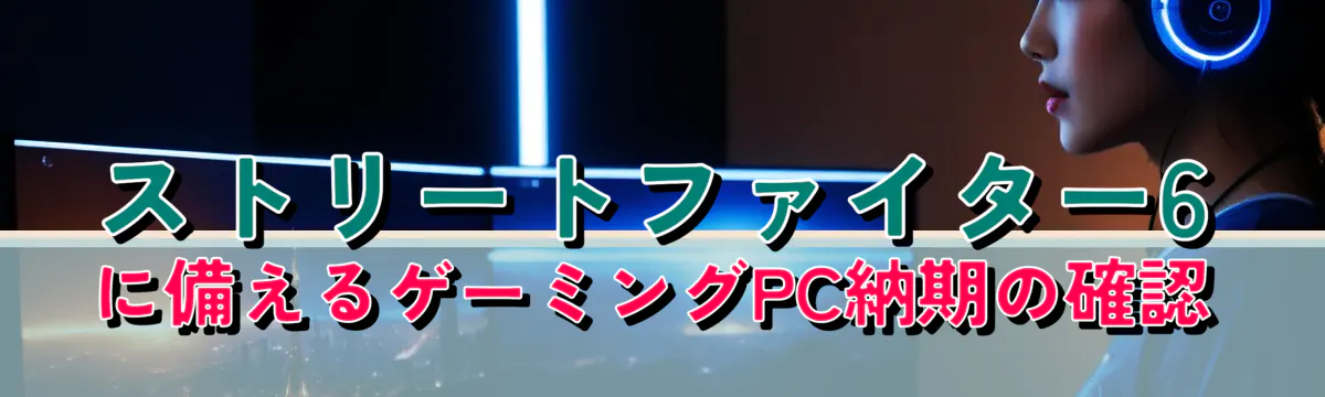 ストリートファイター6に備えるゲーミングPC納期の確認

