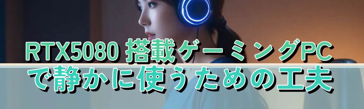 RTX5080 搭載ゲーミングPCで静かに使うための工夫