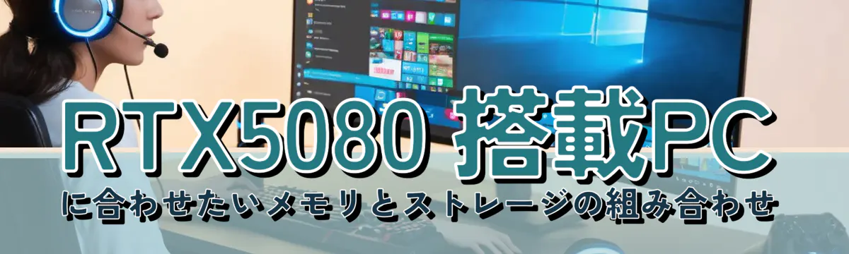 RTX5080 搭載PCに合わせたいメモリとストレージの組み合わせ