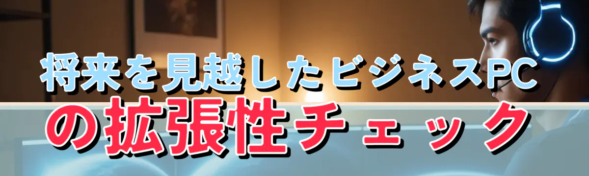将来を見越したビジネスPCの拡張性チェック