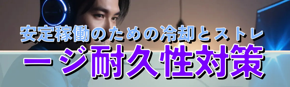 安定稼働のための冷却とストレージ耐久性対策