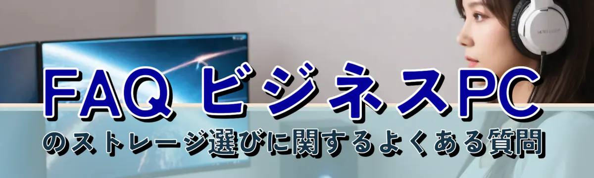 FAQ ビジネスPCのストレージ選びに関するよくある質問