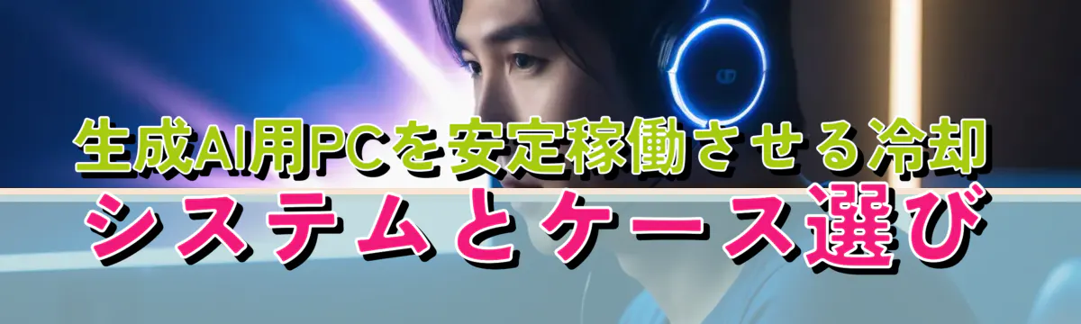 生成AI用PCを安定稼働させる冷却システムとケース選び